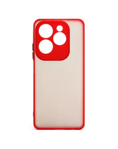 Чехол накладка PC041 для смартфона Infinix Hot 40 силикон красный 226981 Activ
