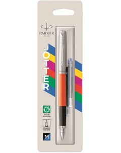 Ручка перьевая Jotter Originals F60 Orange CT M пластик колпачок блистер 2096881 Parker