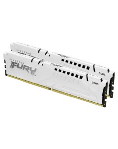 Комплект памяти DDR5 DIMM 64Gb 2x32Gb 5600MHz CL40 1 1V FURY Beast White KF556C40BWK2 64 Retail Kingston