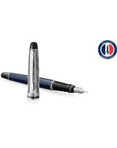 Ручка перьевая Expert L Essence du Bleu Латунь колпачок подарочная упаковка CW2166426 Waterman