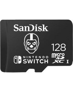 Карта памяти 128Gb microSDXC Nintendo Switch Class 10 UHS I U3 V30 A1 SDSQXAO 128G GN6ZG Sandisk