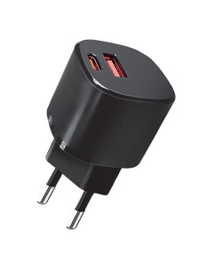 Сетевое зарядное устройство Energy GaN Mini 30 Вт USB USB type C Quick Charge PD 3А черный Charger 0 Qumo