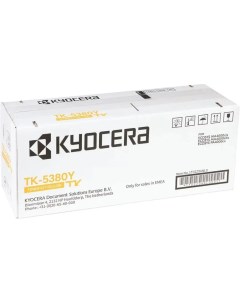 Картридж лазерный TK 5380Y 1T02Z0ANL0 желтый 10000 страниц оригинальный для с чипом Kyocera