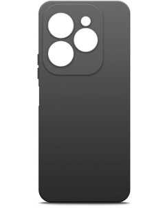 Чехол накладка для смартфона Infinix Hot 40 Pro силикон черный 72731 Borasco