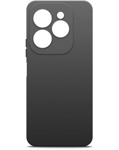 Чехол накладка для смартфона Infinix Hot 40 силикон черный 72732 Borasco