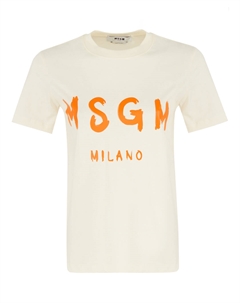Хлопковая футболка Msgm