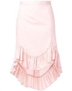 Blugirl юбка асимметричного кроя с оборками 44 розовый Blugirl