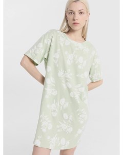 Сорочка ночная женская зеленая с цветами Mark formelle