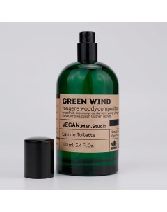 Туалетная вода мужская Green Wind свежий цитрусовый 100 0 Vegan love studio