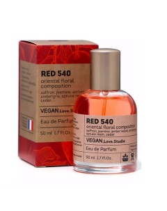 Парфюмерная вода женская RED 540 шафран жасмин амбра кедр 50 0 Vegan love studio