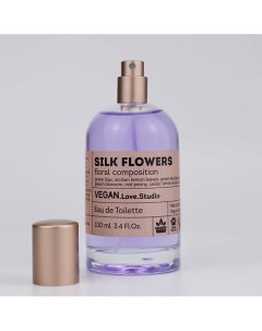 Туалетная вода женская Silk Flowers зеленая сирень петитгрейн белый кедр 100 0 Vegan love studio