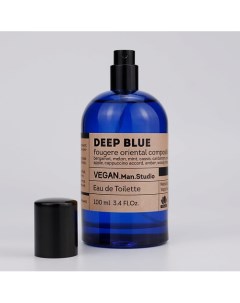Туалетная вода мужская Deep Blue бергамот мята капучино морская вода амбра 100 0 Vegan love studio