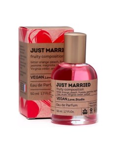 Парфюмерная вода женская Just Married горький апельсин персик жасмин кедр 50 0 Vegan love studio