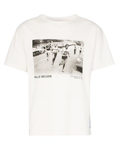 Satisfy футболка willie nelson с винтажным эффектом 2 белый Satisfy