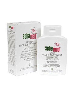 Очищающий пенящийся гель для чувствительной кожи лица и тела Liquid Face Body Wash 200 0 Sebamed