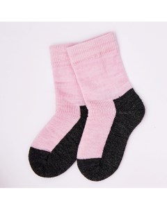 Носки детские термо Розово серые Multifunctional Wool & cotton