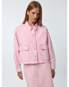 Розовая джинсовая куртка Sela