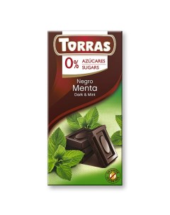 Шоколад темный с мятой без сахара 75 г Torras