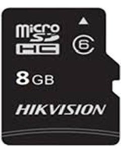 Карта памяти 8GB HS TF C1 STD 8G ADAPTER microSDHC с SD адаптером 90 12MB s Hikvision