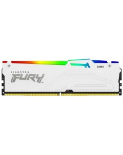 Модуль памяти DDR5 16GB KF560C40BWA 16 Beast White RGB XMP 6000MHz CL40 1RX8 1 35V 16Gbit Kingston fury