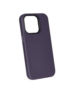 Чехол Leather Co для iPhone 15 Pro фиолетовый для iPhone 15 Pro фиолетовый Leather co