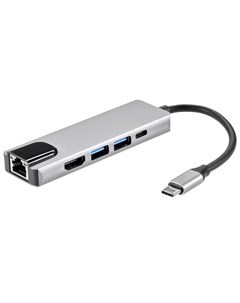 Хаб USB USB 3 1 Type C HDMI RJ45 2XUSB 3 0 ACU435M Aopen