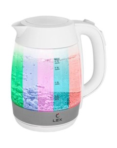 Чайник электрический LX 30011 2 2200Вт белый Lex