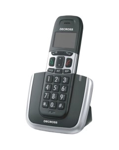 Радиотелефон DC1004 черный и серебристый Decross