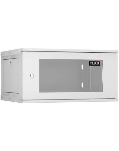 Шкаф коммутационный TWI 066045 R G GY настенный стеклянная передняя дверь 6U 600x303x450 мм Tlk