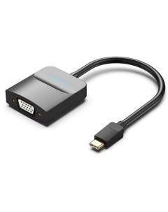 Адаптер видео TDDBB USB Type C m VGA f 0 15м черный Vention