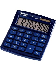 Калькулятор SDC 810NR 10 разрядный темно синий Eleven