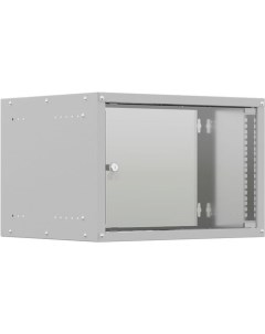 Шкаф коммутационный WL6U5545GS настенный стеклянная передняя дверь 6U 550x370x450 мм Ntss