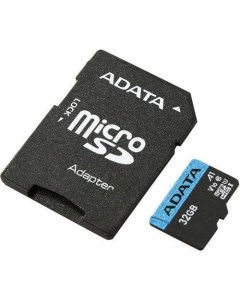Карта памяти microSDXC UHS I U1 Premier Pro 32 ГБ 85 МБ с 10X Class 10 AUSDH32GUICL10A1 RA1 1 шт пер Adata