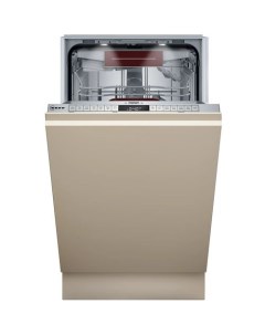 Встраиваемая посудомоечная машина S857ZMX03E узкая ширина 44 8см полновстраиваемая загрузка 10 компл Neff