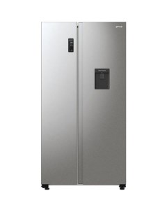 Холодильник двухкамерный NRR9185EAXLWD Side by Side инверторный серебристый Gorenje