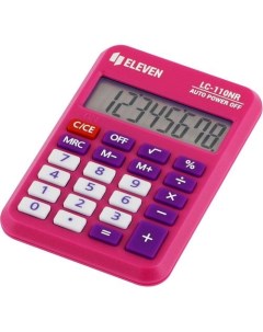 Калькулятор LC 110NR 8 разрядный розовый Eleven