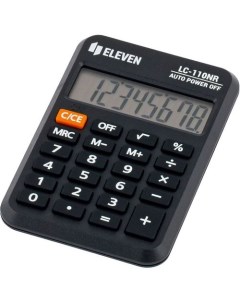 Калькулятор LC 110NR 8 разрядный черный Eleven
