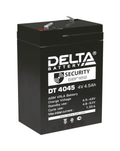 Аккумуляторная батарея для ИБП DT 4045 4В 4 5Ач Дельта