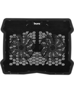 Подставка для ноутбука BU LCP150 B213 15 335х265х22 мм 1хUSB вентиляторы 2 х 140 мм 480г черный Buro