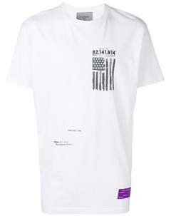 Icosae футболка с принтом слогана и флага m белый Icosae