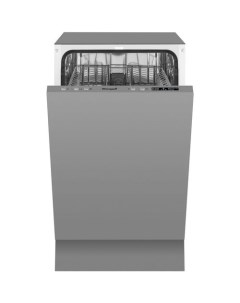 Встраиваемая посудомоечная машина BDW 4543 D узкая ширина 44 8см полновстраиваемая загрузка 9 компле Weissgauff