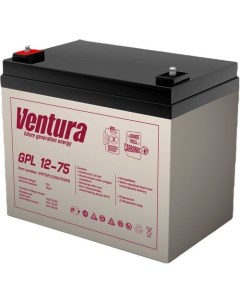 Аккумуляторная батарея для ИБП GPL 12 75 12В 75Ач Ventura