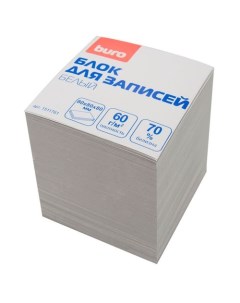 Блок для записей бумажный Эконом 80x80x80 белый 12 шт кор Buro