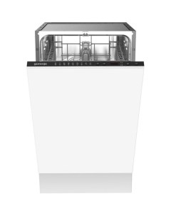 Встраиваемая посудомоечная машина GV52041 узкая ширина 44 8см полновстраиваемая загрузка 9 комплекто Gorenje