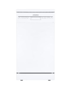 Посудомоечная машина MWF08S узкая напольная 44 8см загрузка 9 комплектов белая Maunfeld