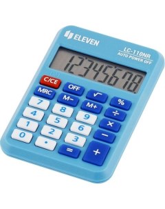Калькулятор LC 110NR 8 разрядный голубой Eleven