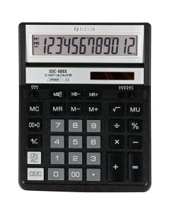 Калькулятор SDC 888X 12 разрядный черный Eleven