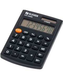 Калькулятор SLD 200NR 8 разрядный черный Eleven