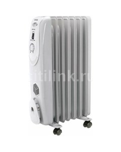 Масляный радиатор VT 1704 с терморегулятором 1500Вт 7 секций 3 режима белый Vitek
