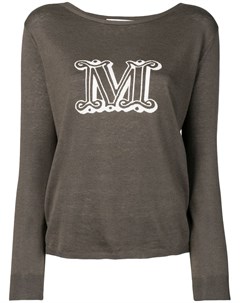Max mara пуловер m с логотипом Max mara